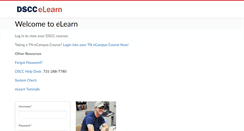 Desktop Screenshot of elearn.dscc.edu