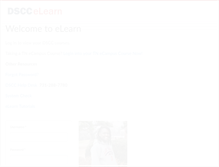 Tablet Screenshot of elearn.dscc.edu